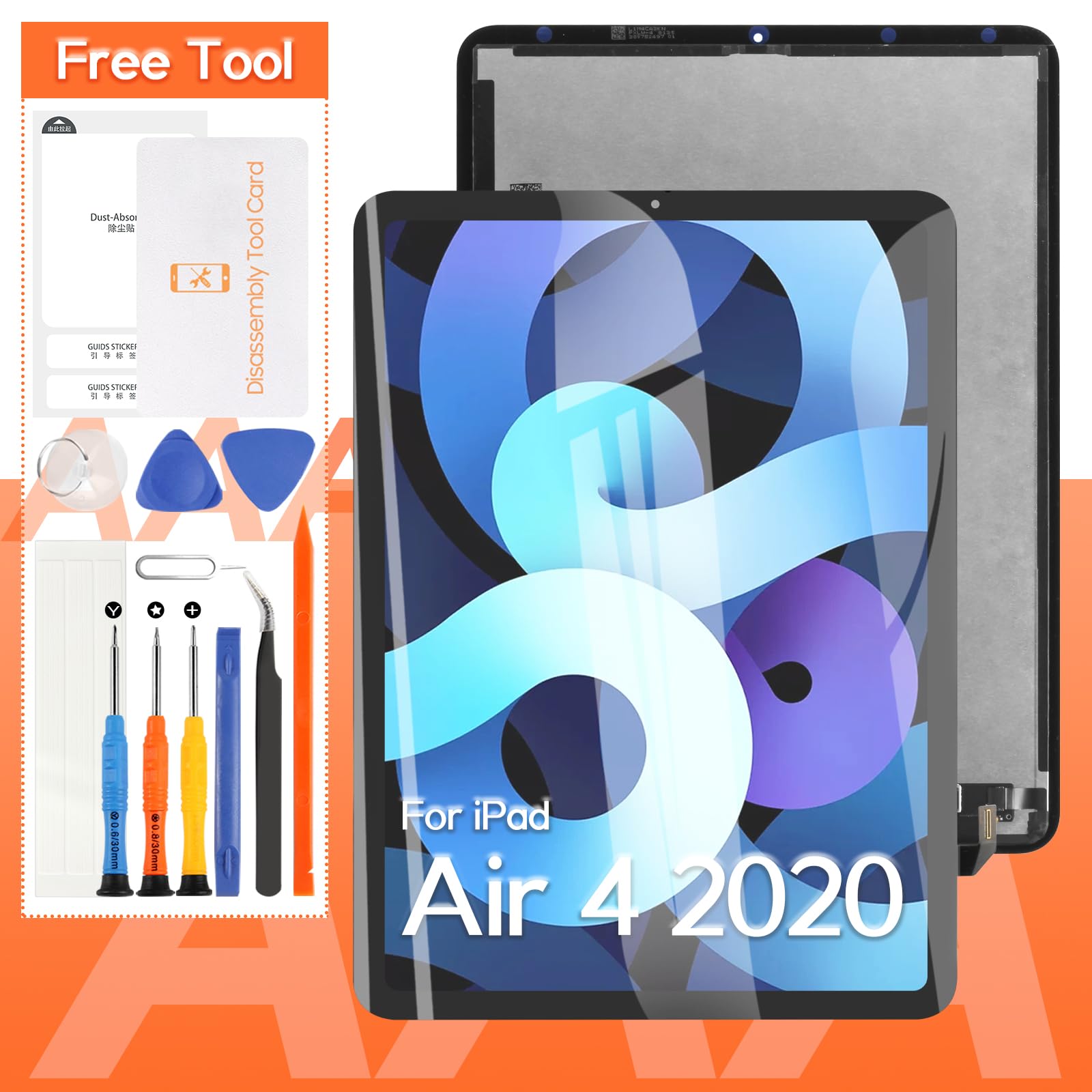 「OPS-SYAN」iPad Air4 Apple iPad Air 4th Gen Wi-Fi + Cellular (Unlocked), 10.9in